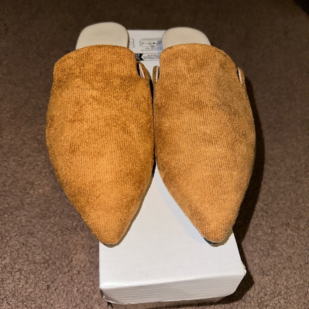 SHEIN Tan Mules